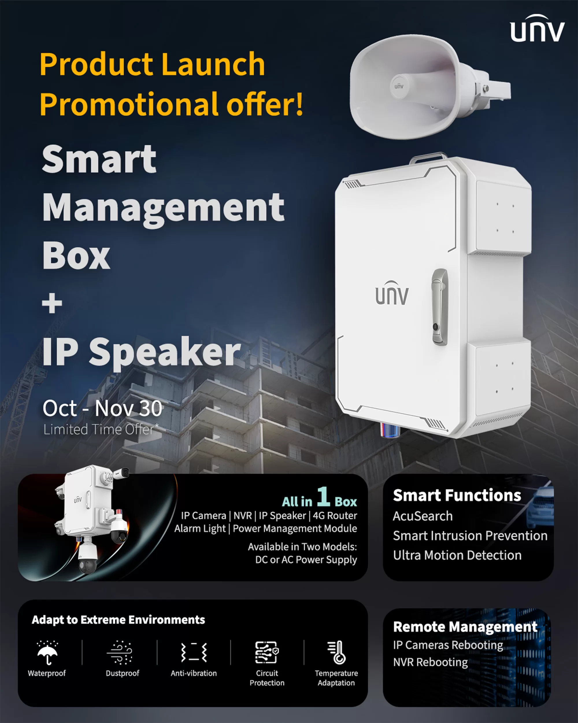 UNV Smart Management Box and IP Speaker Promotion