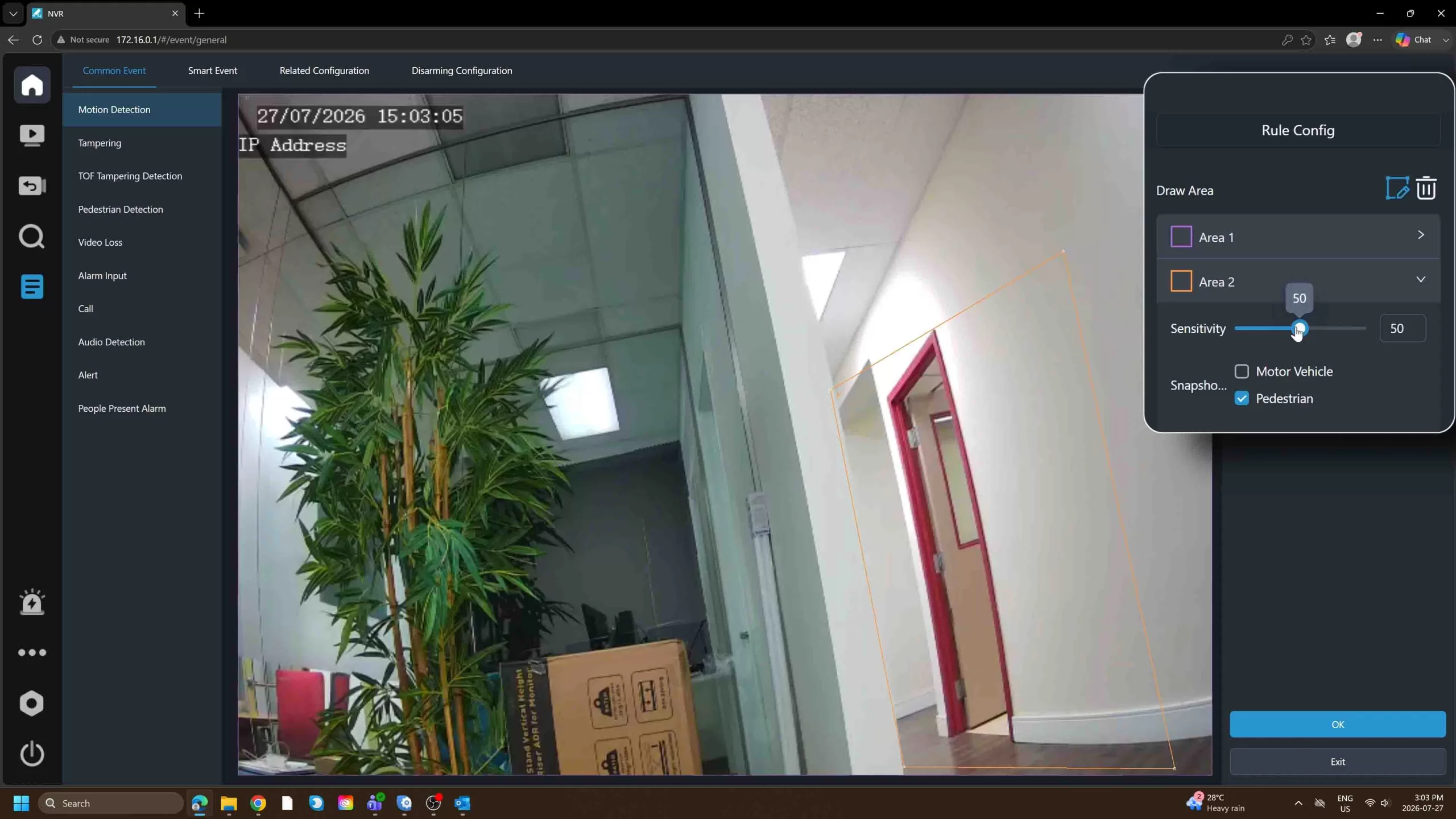 Setting up UMD Human and Vehicle Filters