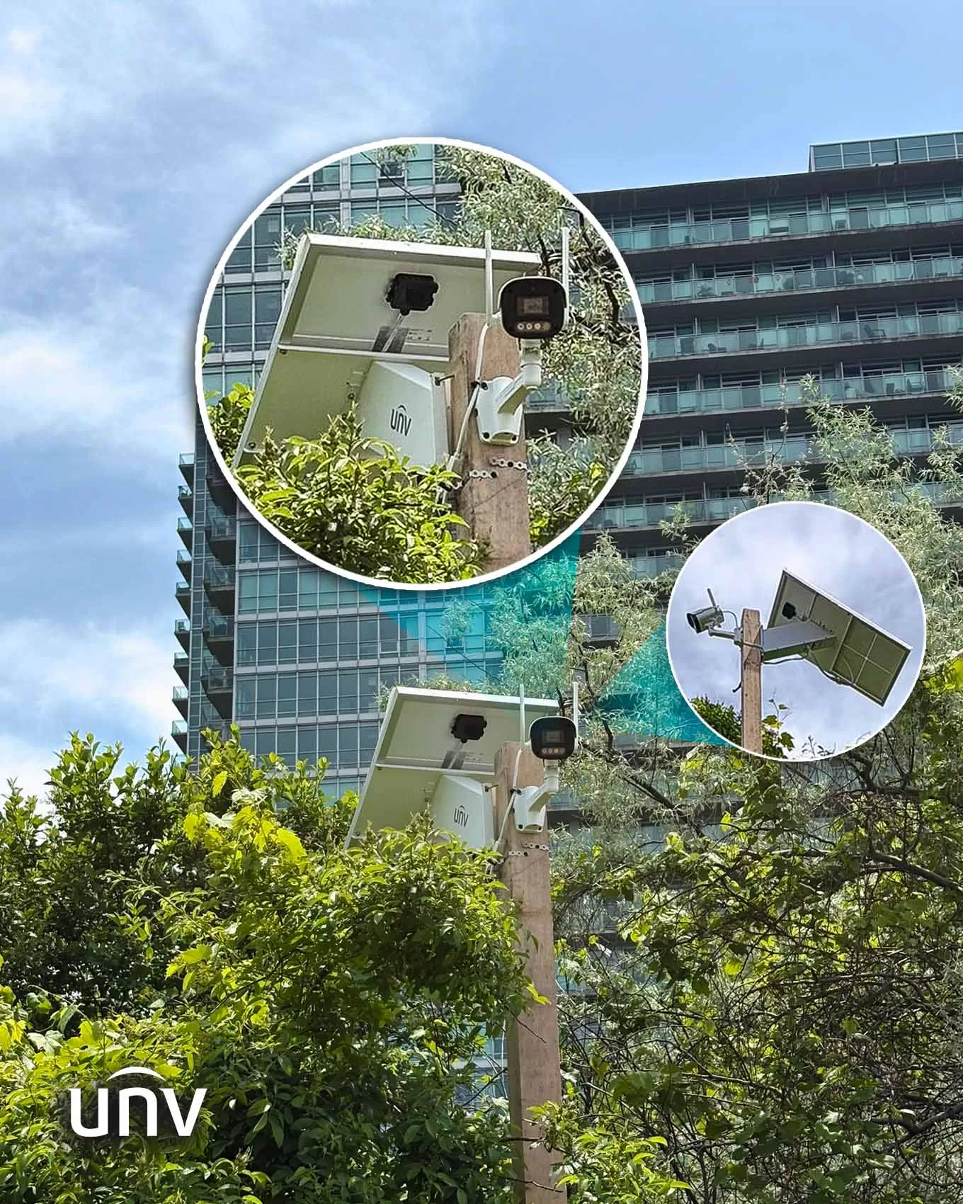 4G Solar Camera on Construction Site